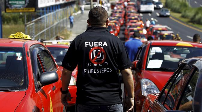 20160201-Uber Ditolak di Kosta Rika, Sopir Taksi Gelar Demo-Kosta Rika